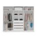 Guarda-Roupa Casal Valência 6 Portas 4 Gavetas Branco e Azul