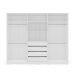 Guarda-Roupa Casal Valência 6 Portas 4 Gavetas Branco e Creme