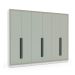 Guarda-Roupa Casal Valência 6 Portas 4 Gavetas Branco e Verde