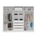 Guarda-Roupa Casal Valência 6 Portas 4 Gavetas Branco e Verde