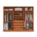 Guarda-Roupa Casal Valência 6 Portas 4 Gavetas Freijó e Branco