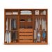 Guarda-Roupa Casal Valência 6 Portas 4 Gavetas Freijó e Creme