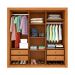Guarda-Roupa Casal Valência Flex 3 Portas 4 Gavetas Cinamomo e Off White