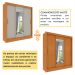 Guarda-Roupa Casal Valência Flex 3 Portas 4 Gavetas Cinamomo e Off White