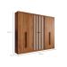 Guarda-Roupa Casal Vancouver Flex 6 Portas 3 Gavetas Freijó e Linho