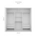 Guarda-Roupa Casal Veneza Gold 3 Portas 4 Gavetas Branco