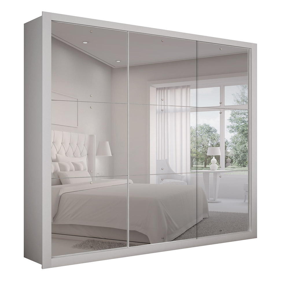 Guarda-Roupa Casal Veneza Gold 3 Portas 4 Gavetas Branco