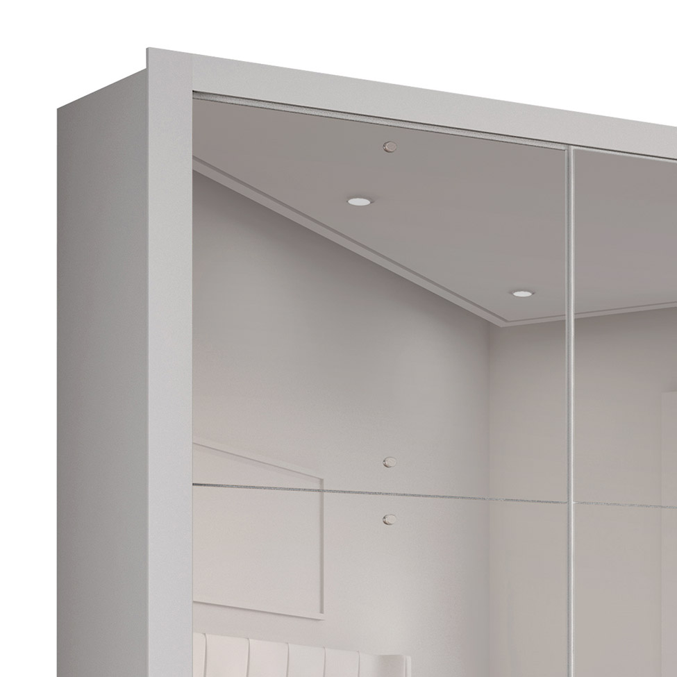 Guarda-Roupa Casal Veneza Gold 3 Portas 4 Gavetas Branco