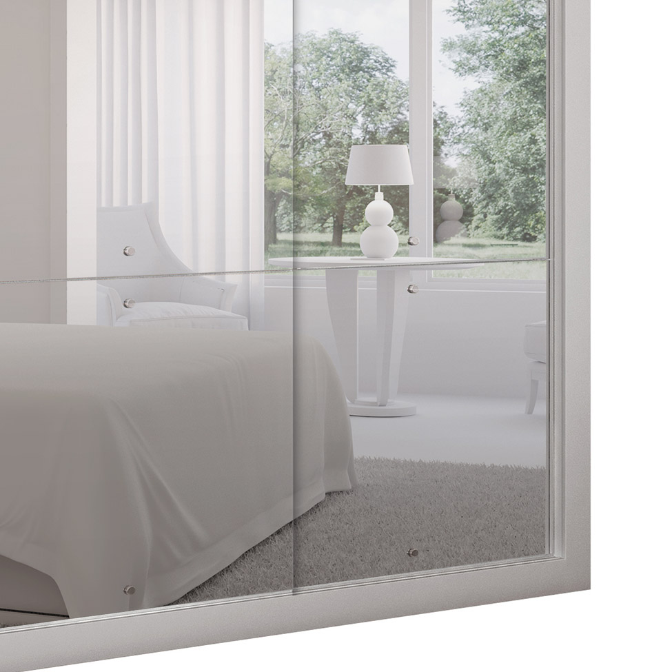 Guarda-Roupa Casal Veneza Gold 3 Portas 4 Gavetas Branco