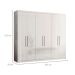 Guarda-Roupa Casal Venice 6 Portas 2 Gavetas Branco