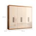 Guarda-Roupa Casal Venice 6 Portas 4 Gavetas Amêndola e Off White