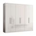 Guarda-Roupa Casal Venice 6 Portas 4 Gavetas Branco