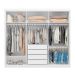 Guarda-Roupa Casal Venice 6 Portas 4 Gavetas Branco