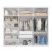 Guarda-Roupa Casal Venice com Prateleiras 6 Portas 2 Gavetas Branco