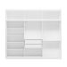 Guarda-Roupa Casal Venice com Prateleiras 6 Portas 2 Gavetas Branco