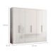 Guarda-Roupa Casal Venice com Prateleiras 6 Portas 4 Gavetas Branco