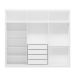 Guarda-Roupa Casal Venice com Prateleiras 6 Portas 4 Gavetas Branco