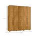 Guarda-Roupa Casal Veronesse 6 Portas 4 Gavetas Cumaru