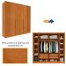 Guarda-Roupa Casal Vicenzo com Pés 6 Portas 4 Gavetas Cinamomo