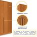 Guarda-Roupa Casal Vicenzo com Pés 6 Portas 4 Gavetas Cinamomo