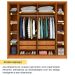 Guarda-Roupa Casal Vicenzo com Pés 6 Portas 4 Gavetas Cinamomo