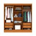 Guarda-Roupa Casal Vietri com Pés 6 PT 4 GV Cinamomo e Off White