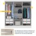 Guarda-Roupa Casal Vietri com Pés 6 Portas 4 Gavetas Neve
