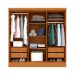 Guarda-Roupa Casal Vietri sem Pés 6 Portas 4 Gavetas Cinamomo