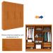 Guarda-Roupa Casal Vietri sem Pés 6 Portas 4 Gavetas Cinamomo