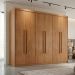 Guarda-Roupa Casal Xangai 6 Portas 2 Gavetas Imbuia