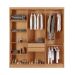 Guarda-Roupa Casal Xangai 6 Portas 2 Gavetas Imbuia e Off White