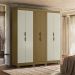 Guarda-Roupa Casal York 6 Portas 2 Gavetas Freijó e Off White