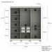 Guarda-Roupa Casal York 6 Portas 2 Gavetas Off White