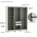 Guarda-Roupa Casal York 6 Portas 2 Gavetas Off White