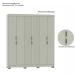 Guarda-Roupa Casal York 6 Portas 2 Gavetas Off White
