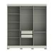 Guarda-Roupa Casal York 6 Portas 2 Gavetas Off White