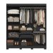Guarda-Roupa Casal York 6 Portas 2 Gavetas Preto