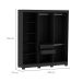 Guarda-Roupa Casal York 6 Portas 2 Gavetas Preto