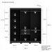 Guarda-Roupa Casal York 6 Portas 2 Gavetas Preto