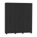 Guarda-Roupa Casal York 6 Portas 2 Gavetas Preto