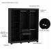 Guarda-Roupa Casal York 6 Portas 2 Gavetas Preto