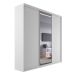 Guarda-Roupa Casal com 1 Espelho Genebra 100% MDF 3 Portas 4 Gavetas Branco