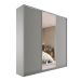 Guarda-Roupa Casal com 1 Espelho Zemartt 100% MDF 3 Portas 3 Gavetas Cinza