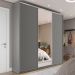Guarda-Roupa Casal com 1 Espelho Zemartt 100% MDF 3 Portas 3 Gavetas Cinza