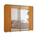 Guarda-Roupa Casal com 2 Espelhos Dali 2 Portas 8 Gavetas Cinamomo