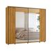 Guarda-Roupa Casal com 2 Espelhos Dali 2 Portas 8 Gavetas Cumaru