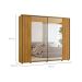 Guarda-Roupa Casal com 2 Espelhos Dali 2 Portas 8 Gavetas Cumaru