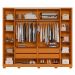 Guarda-Roupa Casal com 2 Espelhos Jacarandá Flex 4 Portas 4 Gavetas Cinamomo e Off White