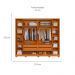 Guarda-Roupa Casal com 2 Espelhos Jacarandá Flex 4 Portas 4 Gavetas Cinamomo e Off White