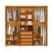 Guarda-Roupa Casal com 2 Espelhos Miro 6 Portas 4 Gavetas Cinamomo